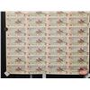 Image 6 : Canada $2 Bills 1986 : (40) UNCUT SHEET 4x10 CBN (ROLLED)  (Thiessen/Crow #EBB2020066 ~ #EBB2039566)