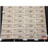 Image 8 : Canada $2 Bills 1986 : (40) UNCUT SHEET 4x10 CBN (ROLLED)  (Bonin/Thiessen #EGU6841779 ~ #EGU6858279