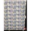 Image 2 : Canada $5 Bills 1986 : (40) UNCUT SHEET 5x8 BABN (ROLLED)  (Knight/Dodge #ANU604319 ~ ANU6059819)