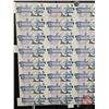 Image 3 : Canada $5 Bills 1986 : (40) UNCUT SHEET 5x8 BABN (ROLLED)  (Knight/Dodge #ANU604319 ~ ANU6059819)