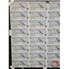 Image 5 : Canada $5 Bills 1986 : (40) UNCUT SHEET 5x8 BABN (ROLLED)  (Knight/Dodge #ANU604319 ~ ANU6059819)