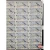Image 6 : Canada $5 Bills 1986 : (40) UNCUT SHEET 5x8 BABN (ROLLED)  (Knight/Dodge #ANU604319 ~ ANU6059819)