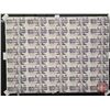 Image 1 : Canada $10 Bills 1989 : (40) UNCUT SHEET 5x8 BABN (ROLLED)  (Knight/Thiessen #BEH6060452 ~ BEH607995
