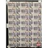 Image 2 : Canada $10 Bills 1989 : (40) UNCUT SHEET 5x8 BABN (ROLLED)  (Knight/Thiessen #BEH6060452 ~ BEH607995
