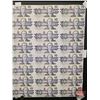 Image 3 : Canada $10 Bills 1989 : (40) UNCUT SHEET 5x8 BABN (ROLLED)  (Knight/Thiessen #BEH6060452 ~ BEH607995