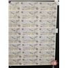 Image 6 : Canada $10 Bills 1989 : (40) UNCUT SHEET 5x8 BABN (ROLLED)  (Knight/Thiessen #BEH6060452 ~ BEH607995