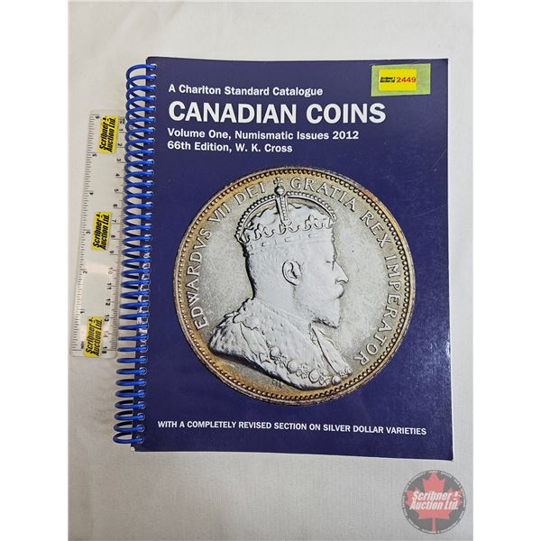 Numismatic Collector Book : 2012 Charlton Standard Catalogue : Canadian Coins : Volume One, Numismat