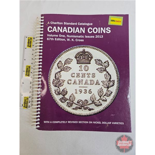 Numismatic Collector Book : 2013 Charlton Standard Catalogue : Canadian Coins : Volume One, Numismat