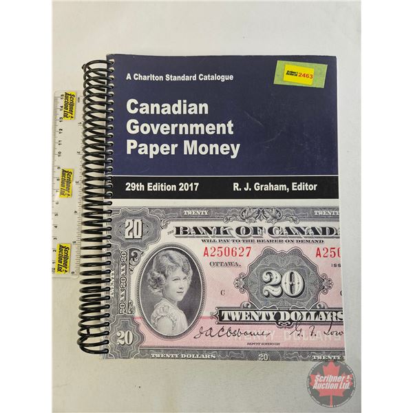 Numismatic Collector Book : 2017 Charlton Standard Catalogue : Canadian Government Paper Money : 29t