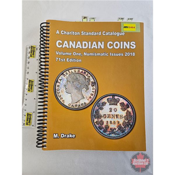 Numismatic Collector Book : 2018 Charlton Standard Catalogue : Canadian Coins : Volume One, Numismat