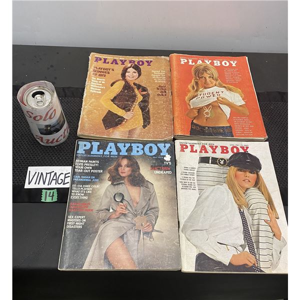 4 Vintage Playboy magazines