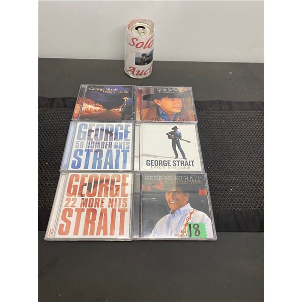 6 Music CD's featuring country artist George Strait