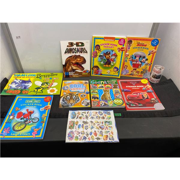Lot of children's sticker books