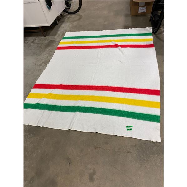 Stripped blanket size 7' x 5'