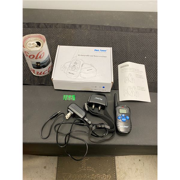 Pet trainer dog collar, rechargeable and water resistant electronic collar used for dog training