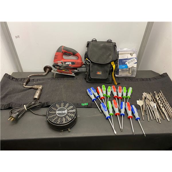 Skil brand jigsaw and assorted hand tools