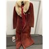 Image 1 : Women's vintage suede/fur winter jacket size 11/12