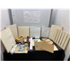 Image 1 : Crafting items including cavasses, wood shapes, paint boards and more