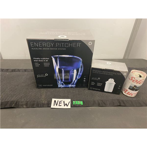 Juuva brand energy pitcher alkaline anion water system with extra filter