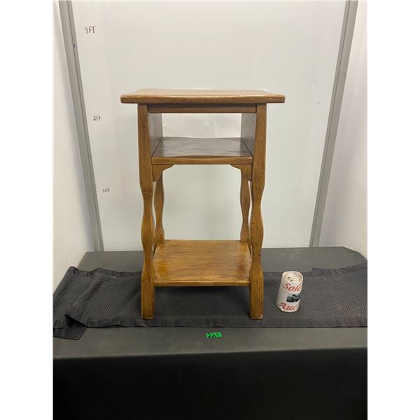 Solid wood side table