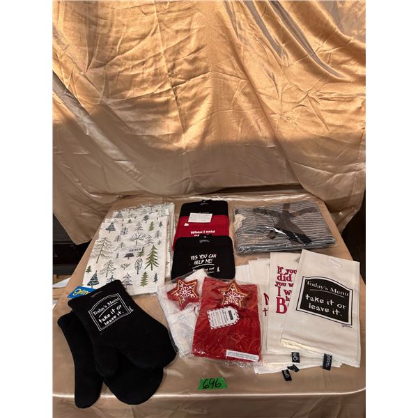 Lot of Christmas home décor items and decorations