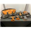 Image 1 : Ridgid power tool cordless set with batteries, charger and carrying bag - Working