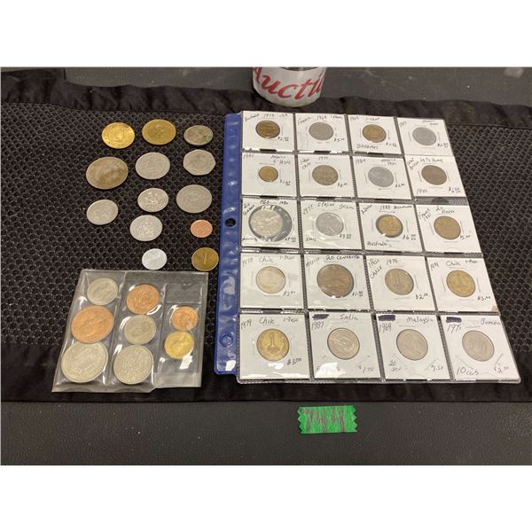 Collection of world coins