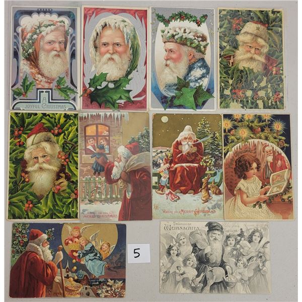 Santa Claus Christmas Holiday Greeting Postcards 21
