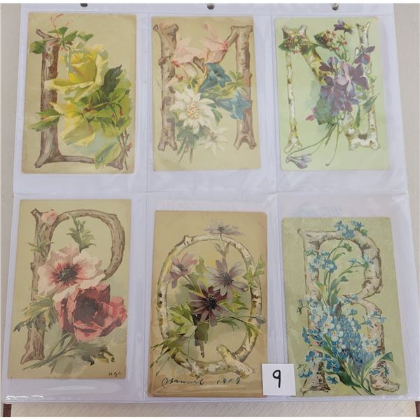 Alphabet Letter Postcard Album Approx. 175 Cards