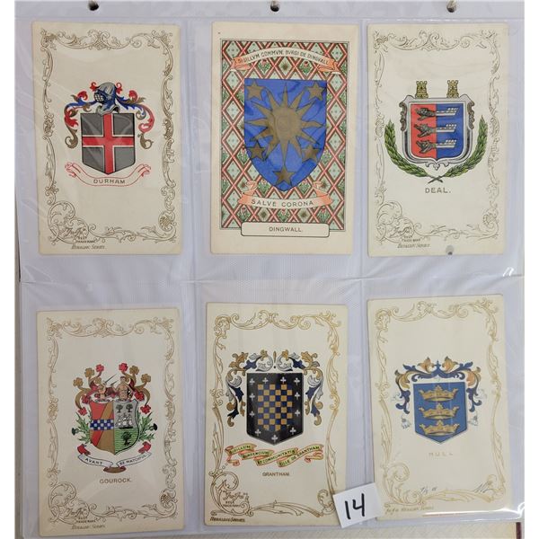 Crests & Flag Postcard Album Approx. 160 Postcards