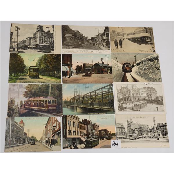 USA Trolley Postcards 50+