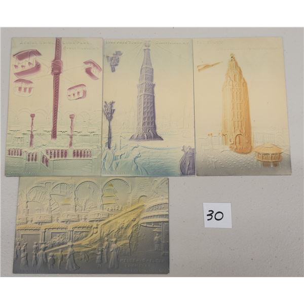 Coney Island, New York Airbrushed Postcards 4