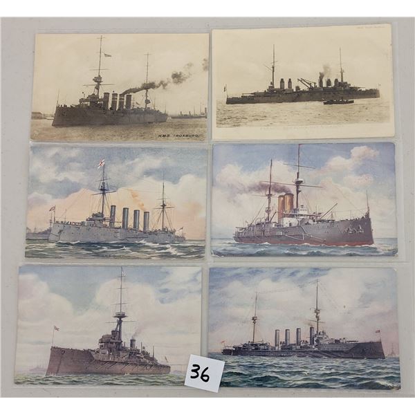 Tuck British HMS Navy Ship Postcards 28