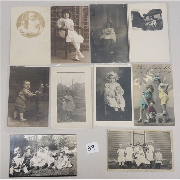 Real Photo Children with Toy Postcards 19