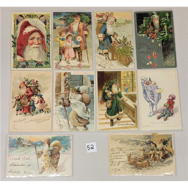 Santa Claus Holiday Greeting Christmas Postcards 10