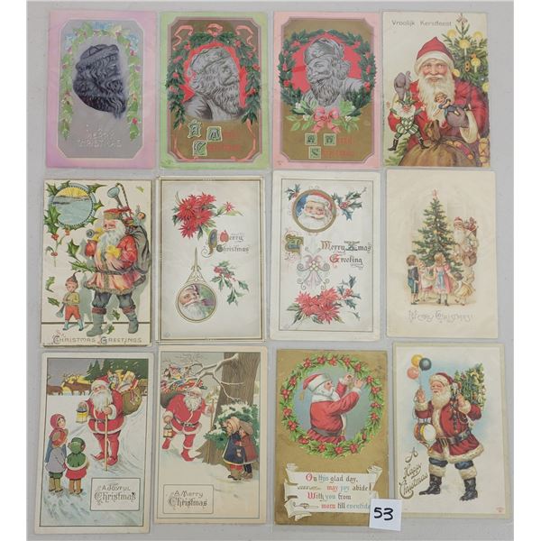 Santa Claus Holiday Greeting Christmas Postcards 15