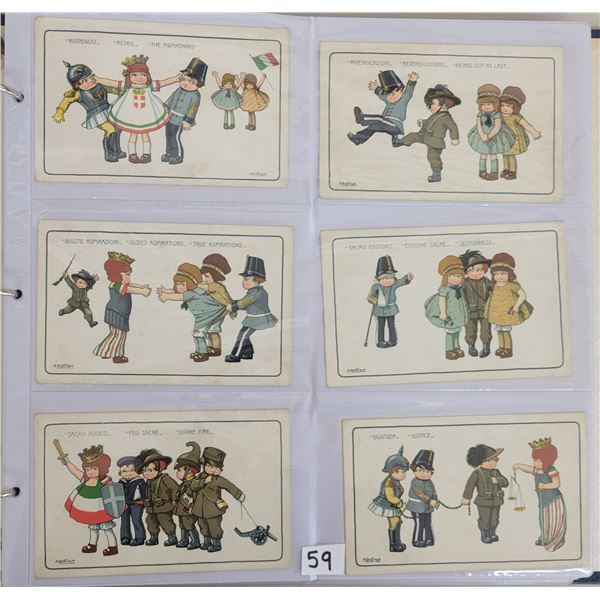 Children Greeting Postcard Album Approx. 185