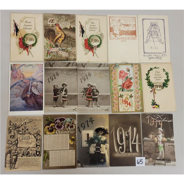 Year dates on Postcards 45+