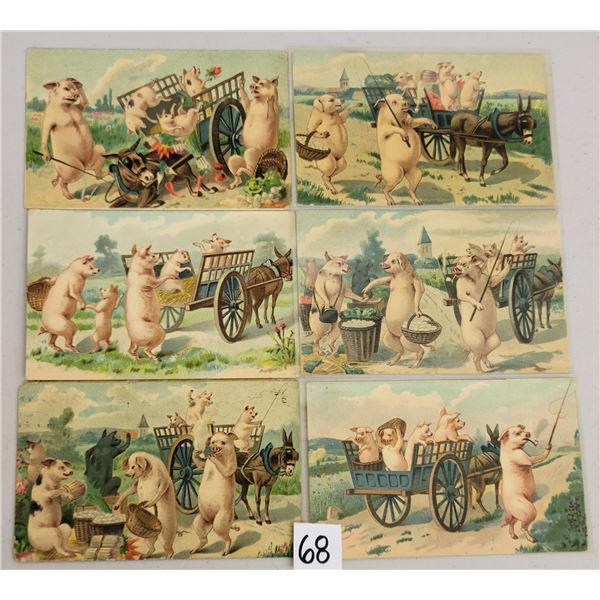 Animals - Pigs on Greeting Postcards 18