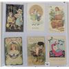 Image 1 : Children on Greetings Postcard Album Approx. 285