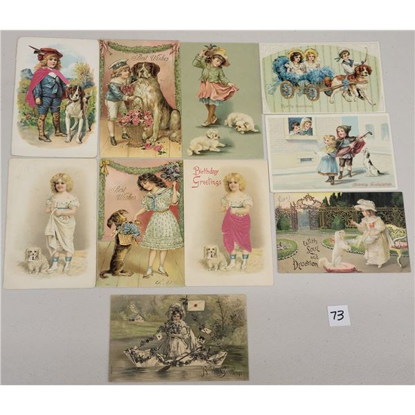 Children with Pets Postcards 21