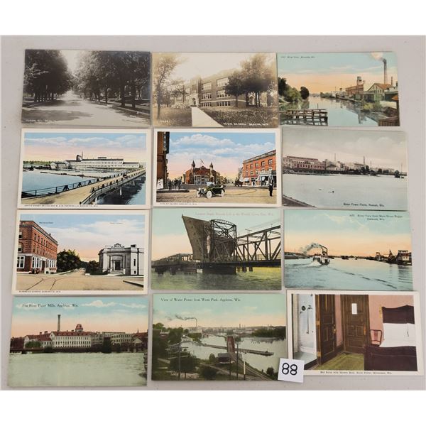 Wisconsin Postcards Approx. 90