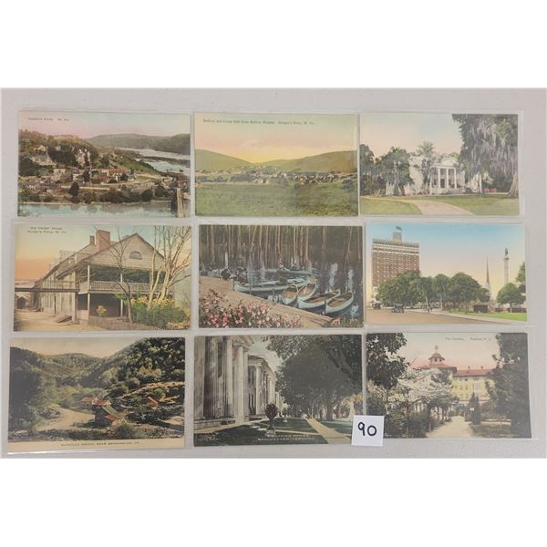 Hand Colored USA Sorted Postcards 325+