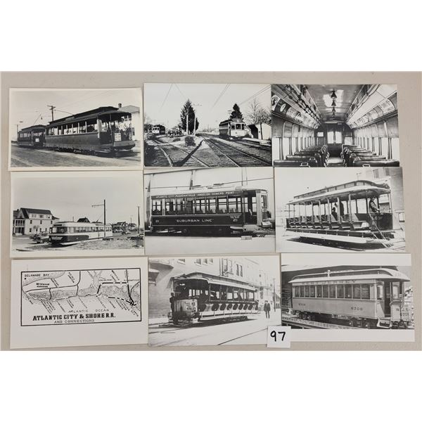 Real Photo New Jersey Trolley Postcards Approx. 65