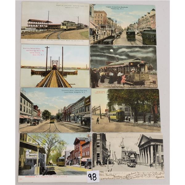 New Jersey Trolley Postcards. Approx. 55