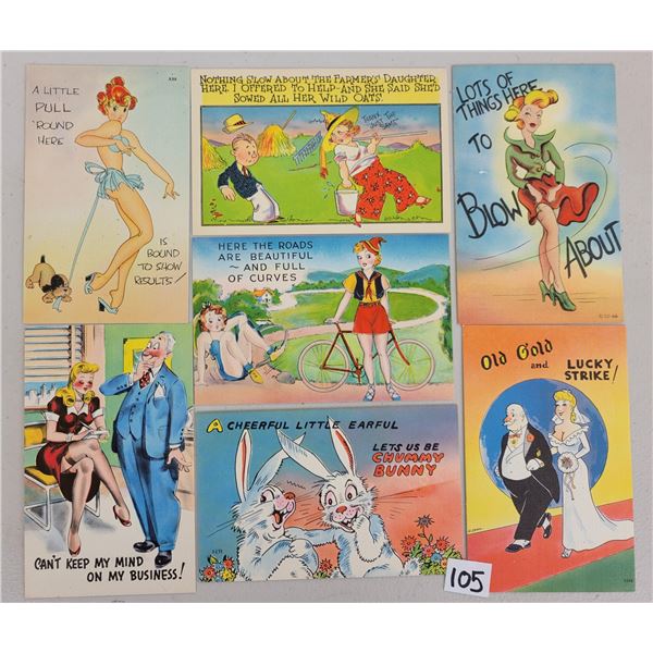 Linen Comic - Humor Postcards 150+