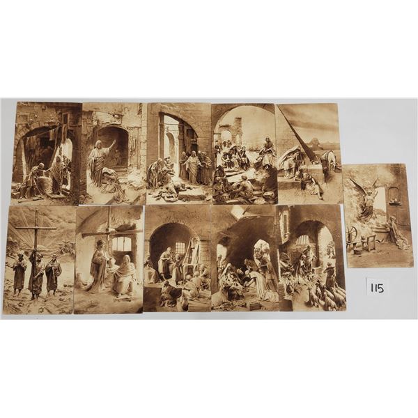 La Vita di Gesu Italian Religious Postcards Approx. 45