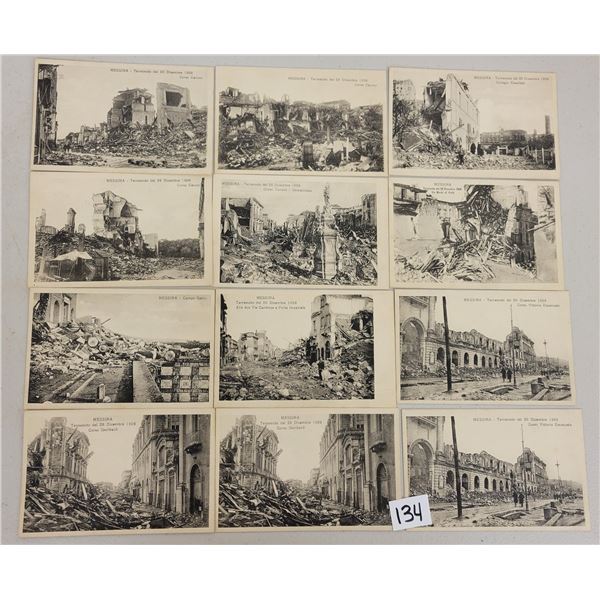 Messina, Italy 1908 Earthquake Postcards Approx. 45