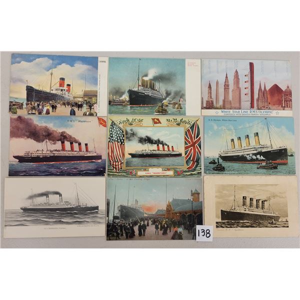 Transportation - Ocean Liner Cunard & White Star Line Postcards 35