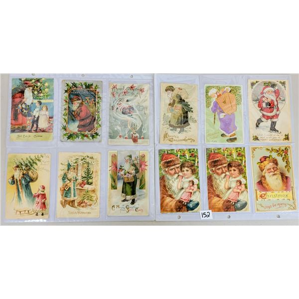 Santa Claus Christmas Holiday Greeting Album Approx. 65 Postcards